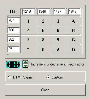 dtmf tone audio